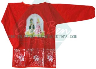 PVC aprons with pockets-little girls apron-pvc coat apron